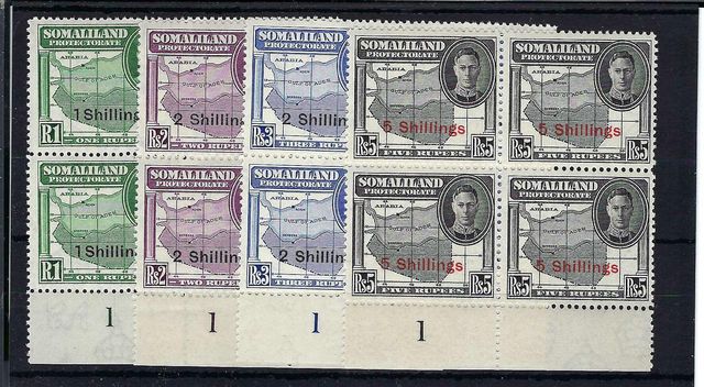 Image of Somaliland Protectorate SG 132/5 UMM British Commonwealth Stamp